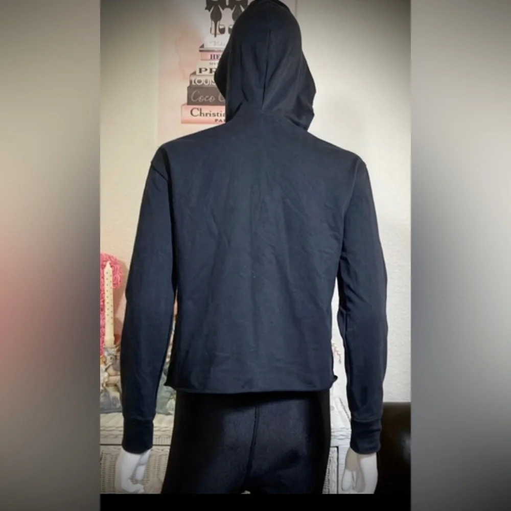 Urban Outfitters Howling Wolf Cotton Pullover Hoodie Black White Unisex Size M